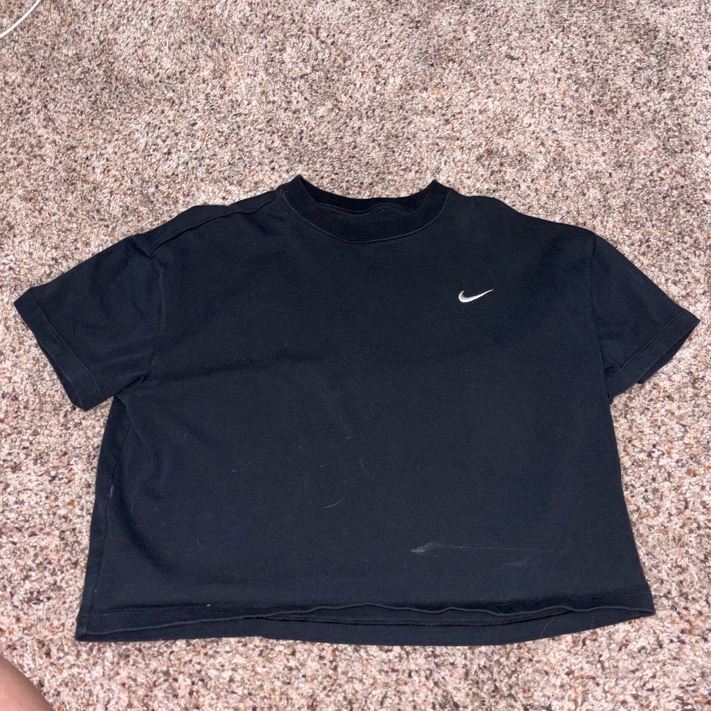 Nike Black Cropped Tee
